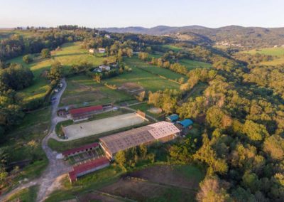 Vue aérienne de l'Écurie du Vallon - 69280 Ste Consorce