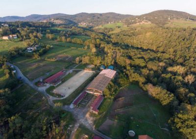 Vue aérienne de l'Écurie du Vallon - 69280 Ste Consorce