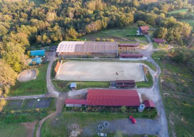 Vue aérienne de l'Écurie du Vallon - 69280 Ste Consorce