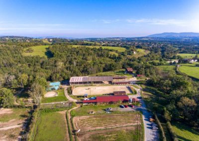 Vue aérienne de l'Écurie du Vallon - 69280 Ste Consorce