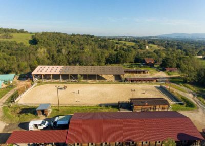 Vue aérienne de l'Écurie du Vallon - 69280 Ste Consorce